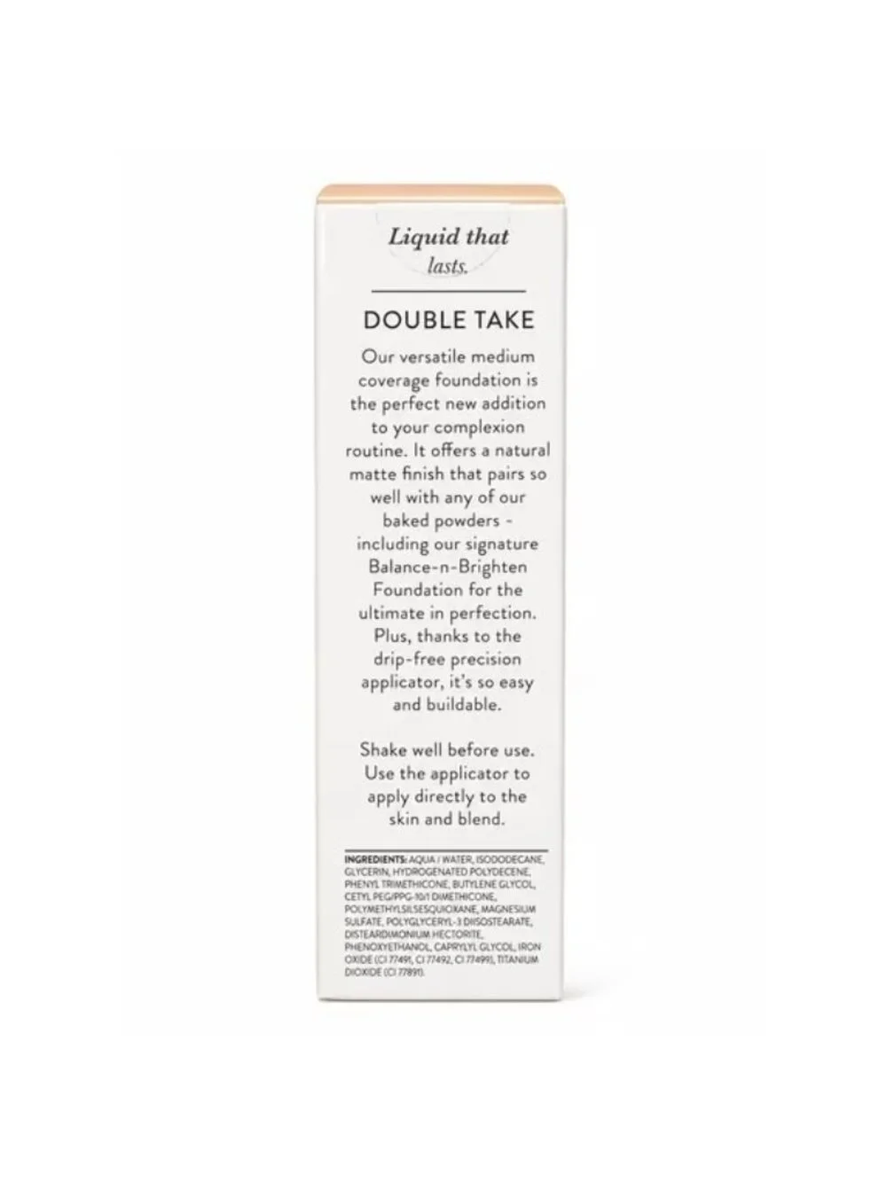 Laura Geller Double Take Liquid Foundation Light Medium Coverage Matte Finish